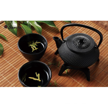 Hot venda China black Cast Iron Tea Tea Set com Trivet